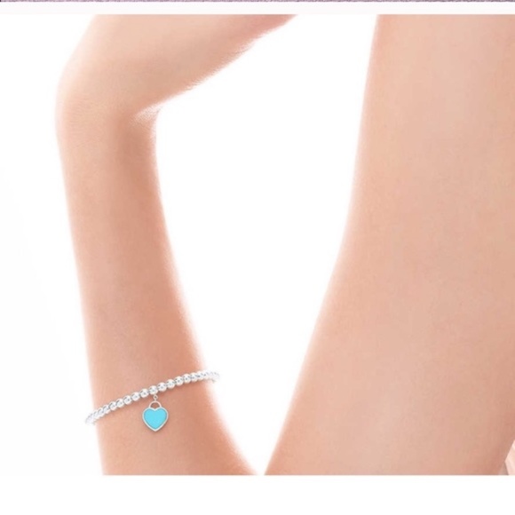 925 Beaded Real Silver Teal Red Bracelet - Picture 17 of 17